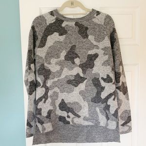Athleta Camo Long Sleeve Sweater